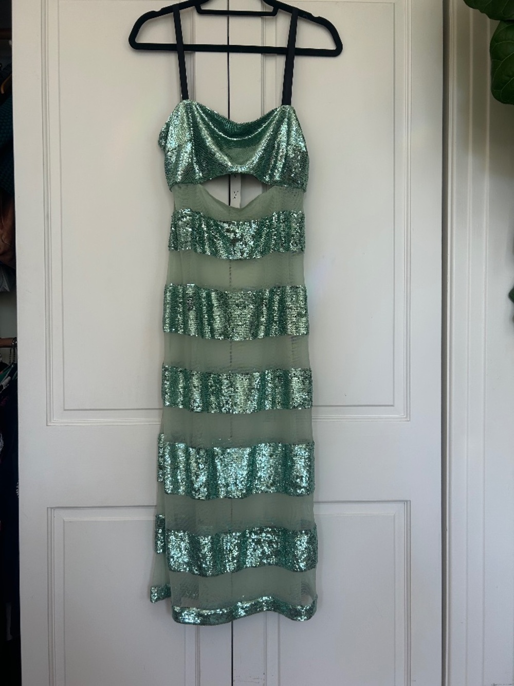 Fleur du Mal Sequin Stripe Dress size 8 NWT